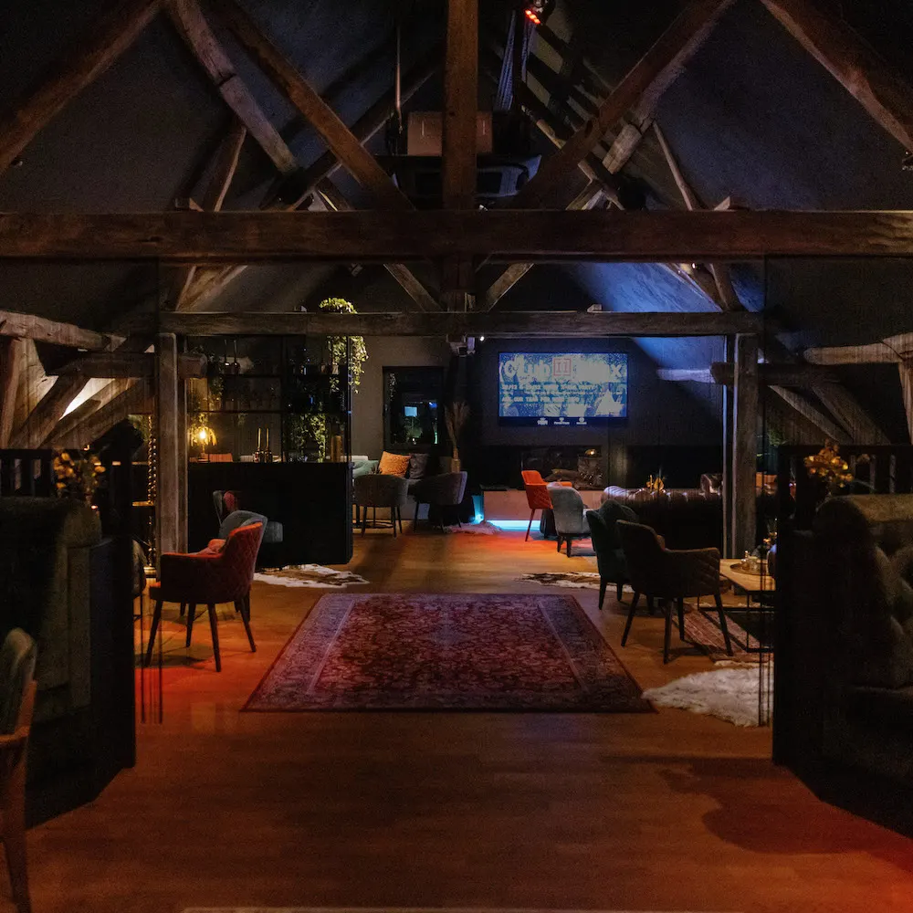 Het interieur van Club Deux